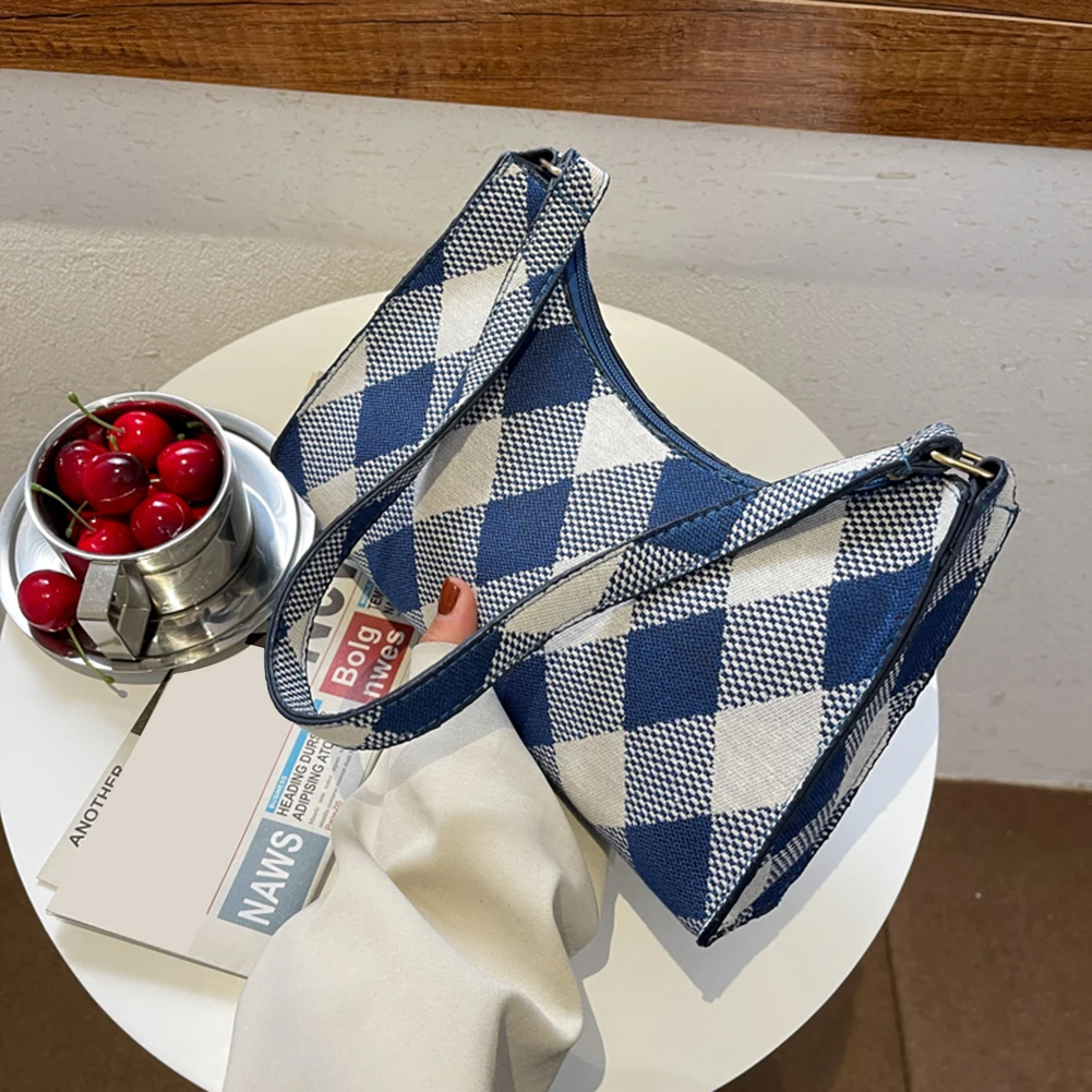 

Повседневная клетчатая сумка на плечо, модные Прошитые мессенджеры, Брендовые женские тоуты, маленькие Дизайнерские Сумочки через плечо дл...