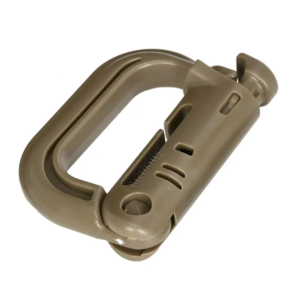 

5PCS Grimloc Molle Carabiner D Locking Ring Plastic Clip Snap Type Ring Buckle Carabiner Keychain ITW Fastener Bag Buckle