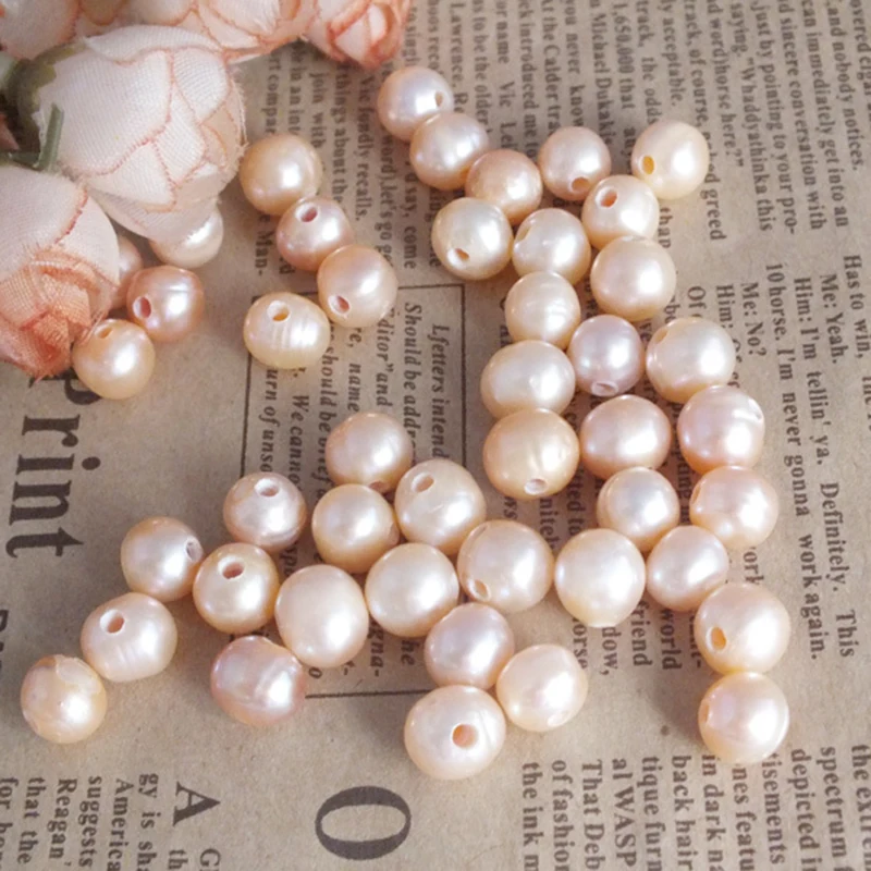 Рисунок 2 - персиковые бусины с пресноводным