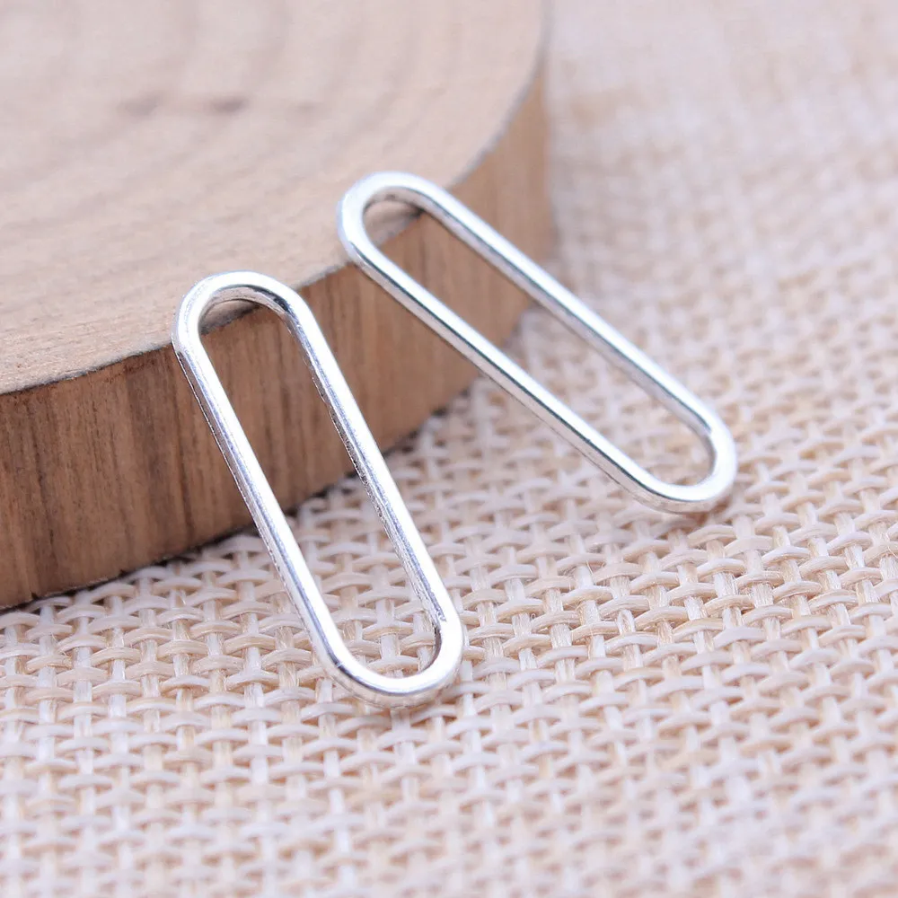 Овальные круглые шармы 6x20 мм для изготовления ювелирных изделий античное