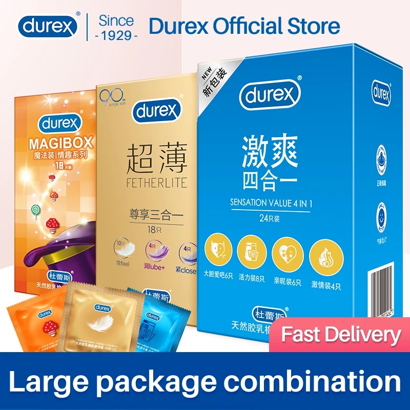 Презервативы Durex из натурального латекса презервативы для пениса мужчин рукав