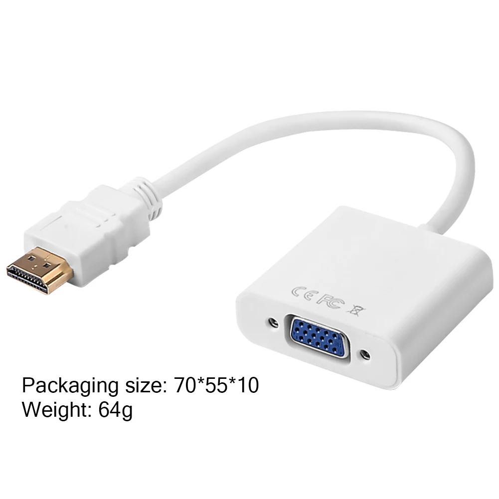 Адаптер HDMI-совместимый с VGA 1080P |