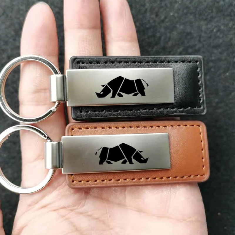 Металлический Кожаный Автомобильный брелок для ключей кольца Suzuki Rhino JIMNY JA11 JB31 JB33