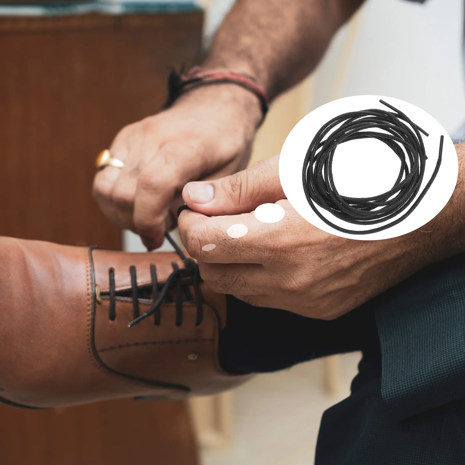 Waxed Round Shoelaces White Laces Shoe Lace Black Shoe Strings Boot Laces Dress Work Boot Laces Replacement