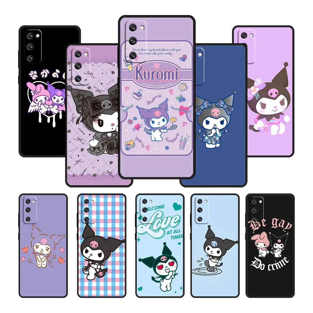 

My Melody and Kuromi Phone Funda Bag Protection For Samsung Galaxy S10 Lite S21 Plus S10e S9 S22 Ultra 5G S7 Edge S20 FE S8