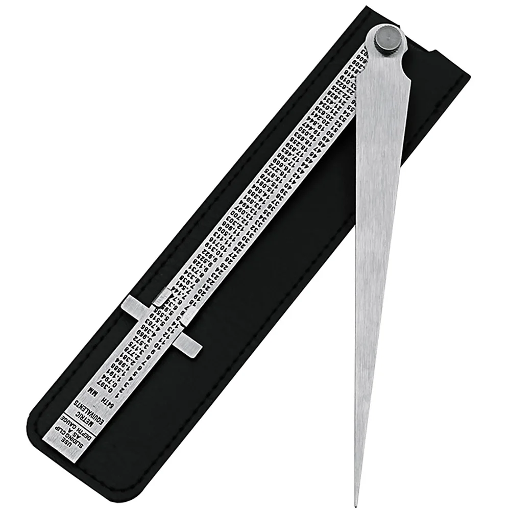 

Hole Measuring Tool Accuracy Tapered Ruler Taper Stainless Steel Depth Adjustable Feeler Gauge Welding Inspection Portable