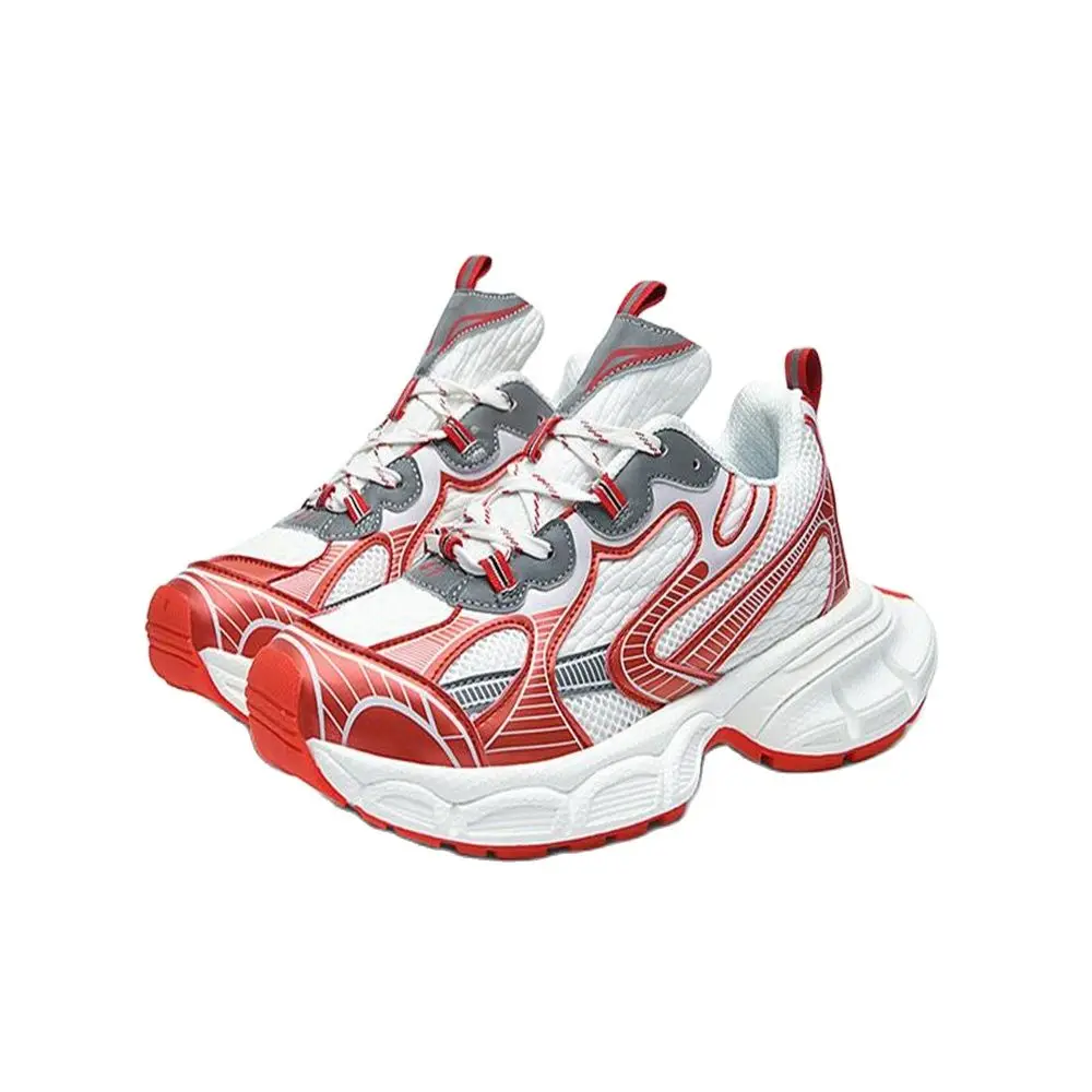 

Korean Version Trainers Women/Girl PU+Mesh Splicing Breathable Non-Slip Wear-Resistant Running Shoes Outdoor Jogging Sneakers