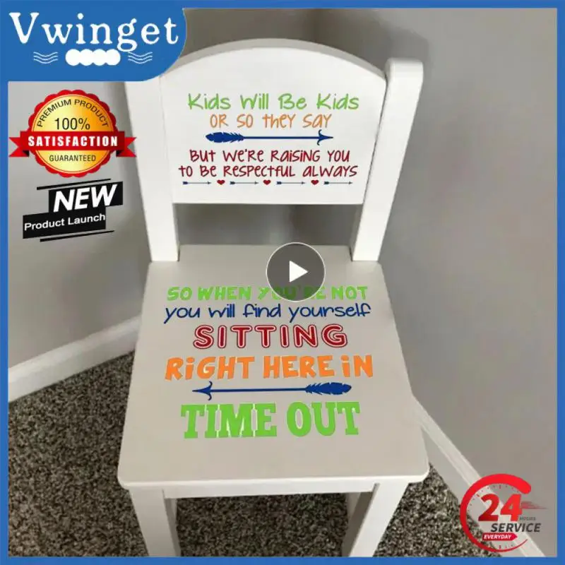 Decoration Stickers Boy’s Time Out Chair Sticker Child Sticker Wall Art Overtime Chair Sticker For Home Decor