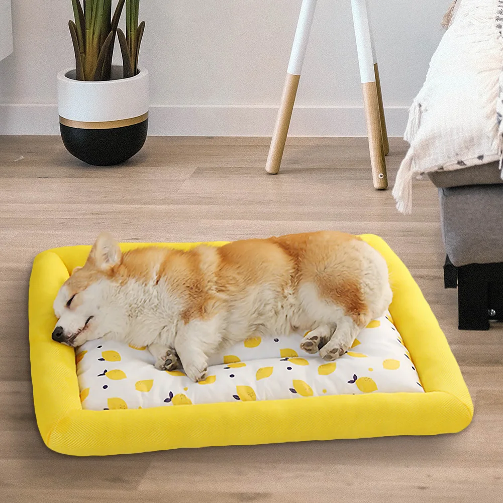 

Охлаждающий коврик для собак, летний коврик для собаки, большой охлаждающий коврик для кошек из ледяного шелка, моющаяся Подушка для домашн...