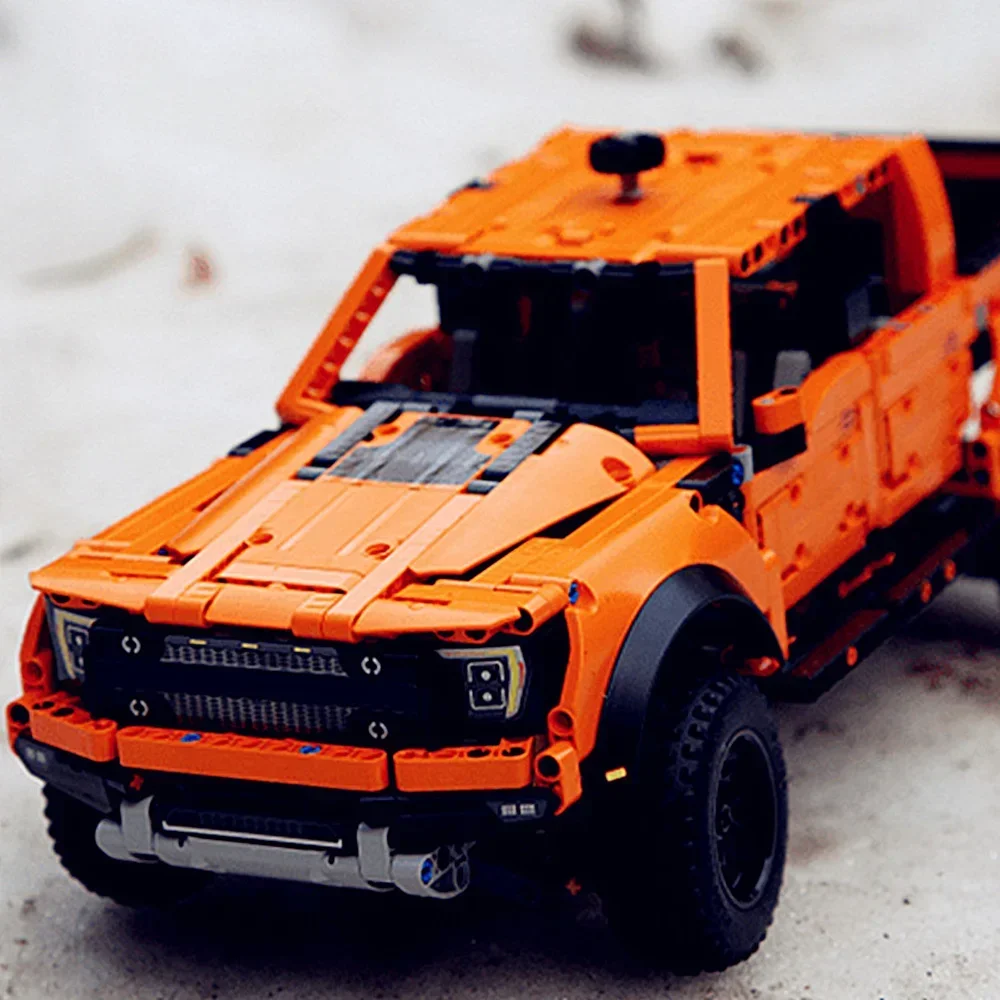 1300 шт. технические пикапы блоки F-150 Raptor гоночные грузовики спортивные автомобили