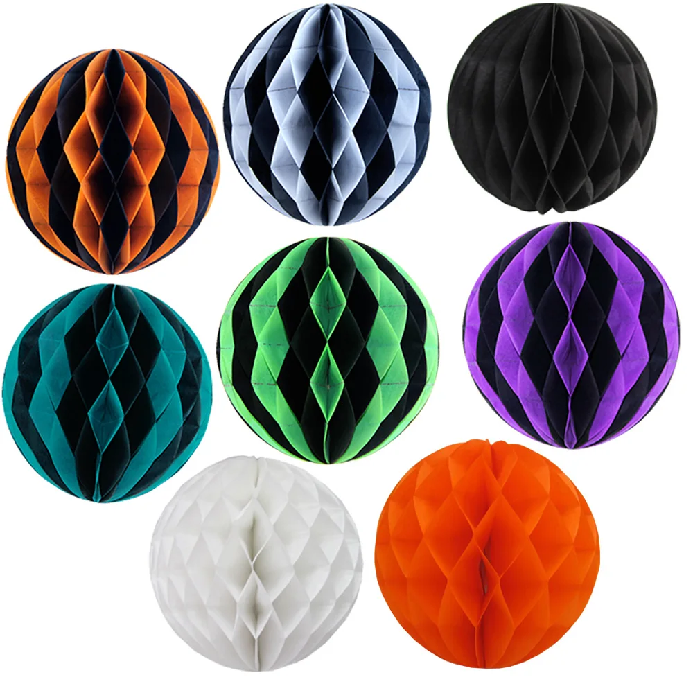 8-дюймовые Потолочные Подвесные бумажные фонари в виде шара из сот украшения для