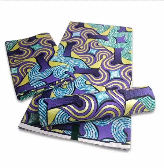 

New African Golden Wax Fabric 100% Cotton Material Nigerian Ankara Prints Batik Dutch High Quality Gold Wax Sewing Cloth