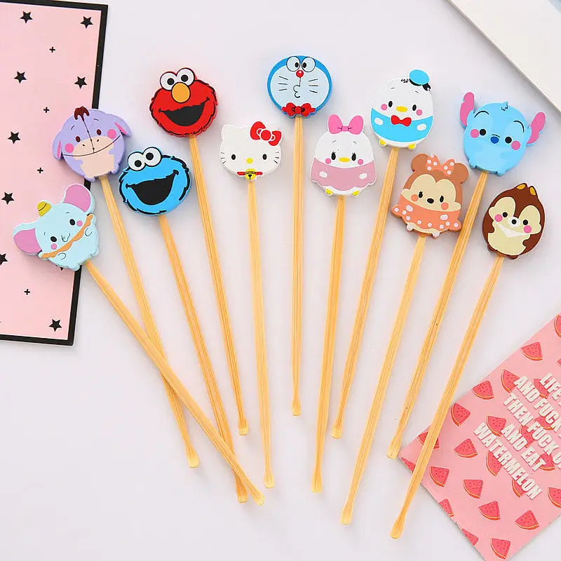 

Kawaii Sanriod Anime Surrounding Kitty Cartoon Cute Household Wooden Ear Picking Spoon Ear Picking Ear Wax Tool Ear Picking