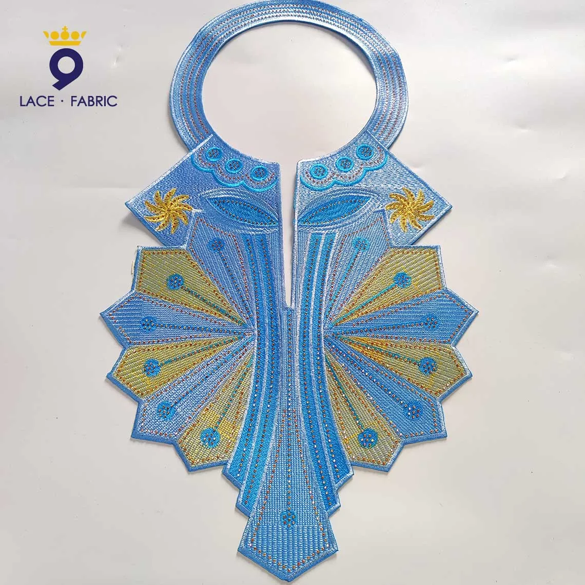 ДOKAKA LACE FABRIC Воротник из хлопка зеленый