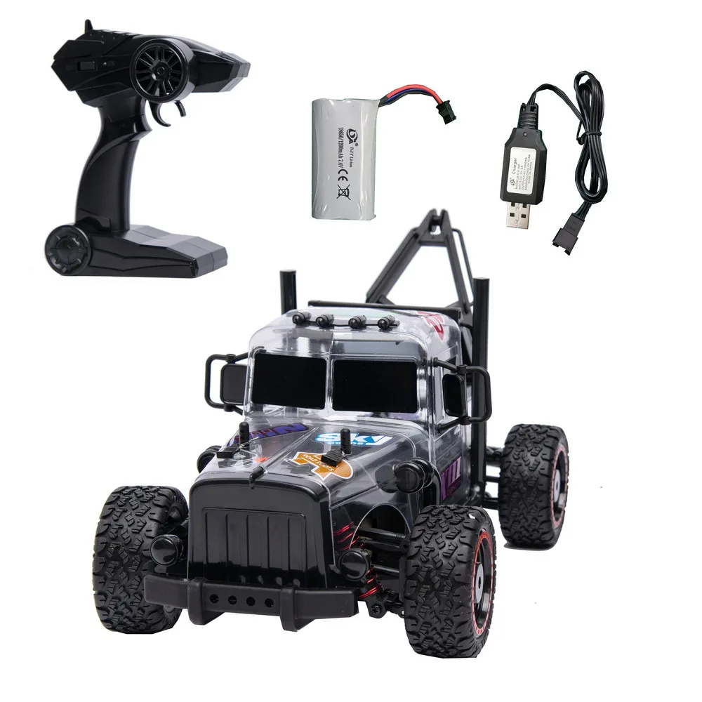 

1/16 2.4G RC Car 4WD 20km/h Off-Road Truck Drift All Proportion PVC Shell Remote Control Vehicle RTR Models Toys For Kids