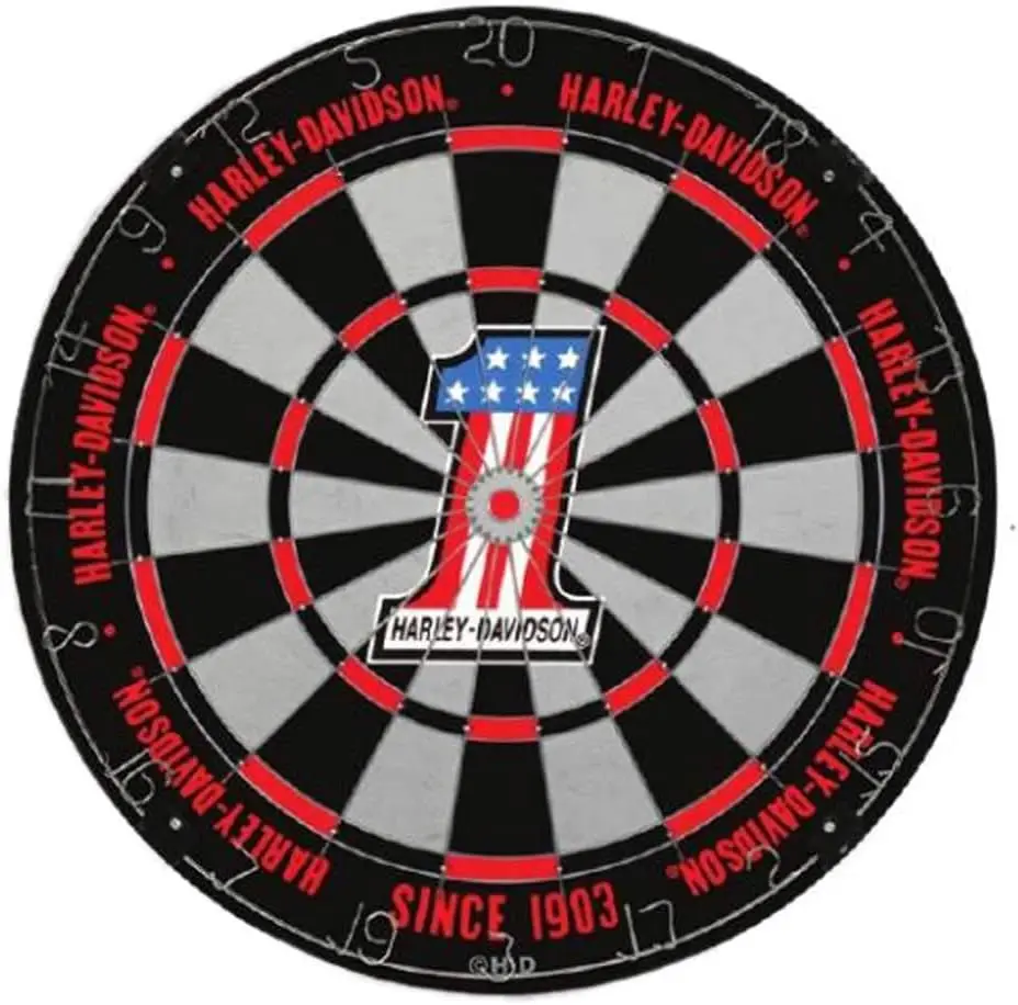 

#1 Logo Tournament Dartboard - Black & Red, 18 in. 61982