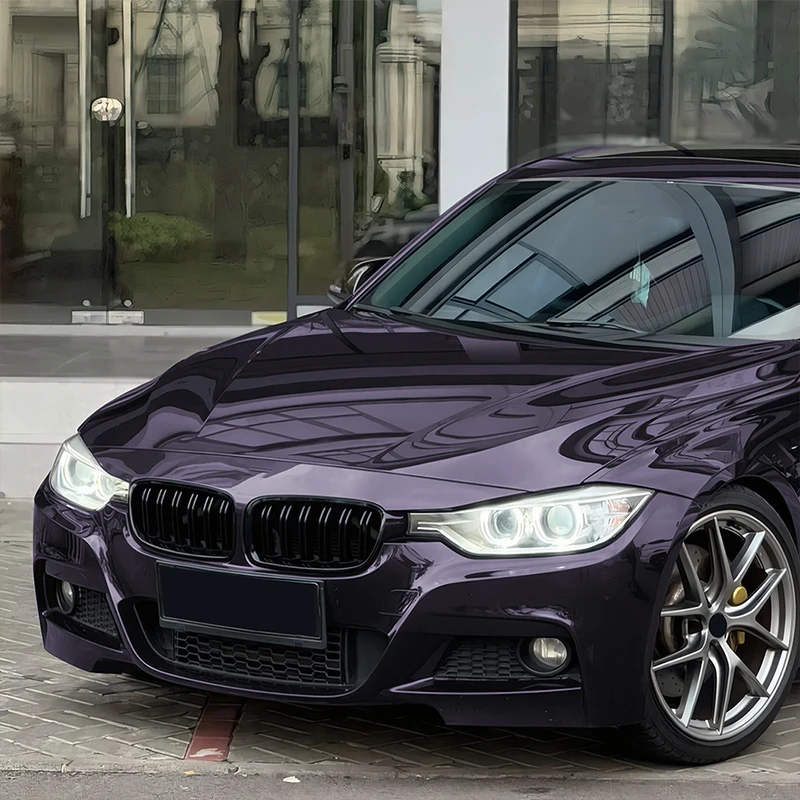 Фото Для BMW 3 серии F30 F31 F35 2013-2019 решетки капота переднего бампера с одной и двойной линией, верхние гоночные грили, аксессуар №3
