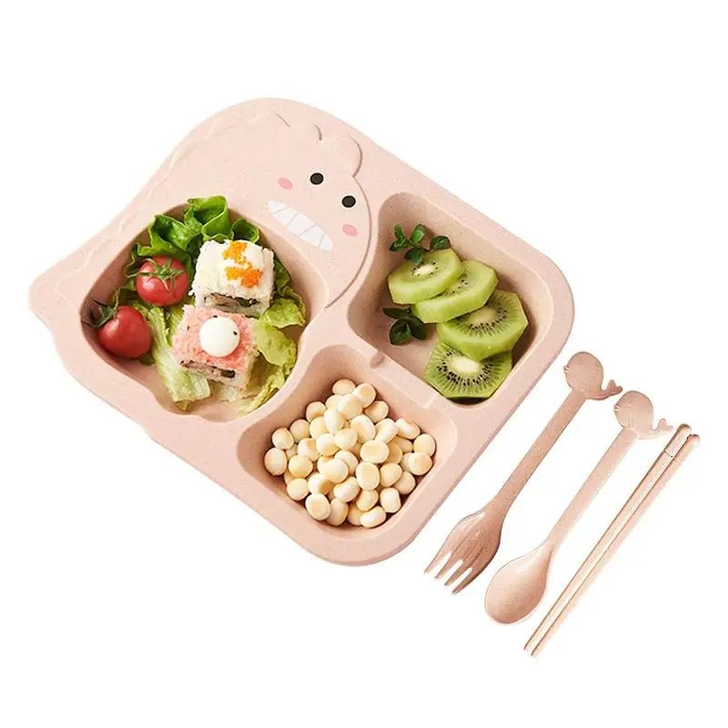 Dinosaur Dishes Microwaveable Safe Children Dinnerware Set
