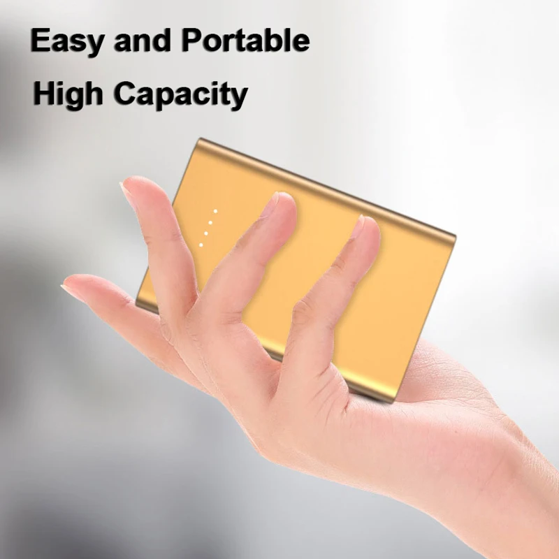 30000mAh Fast Charging Power Bank 2USB Output External Battery Charger High Capacity Portable External Charger for iPhone Xiaomi