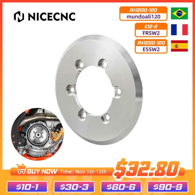 Nicecnc traction disc 9 oz clutch weight for ktm 250 300 exc sx xc xc-w six-days tpi 450 500 exc exc-f xcw sxf xcf 2014-2022