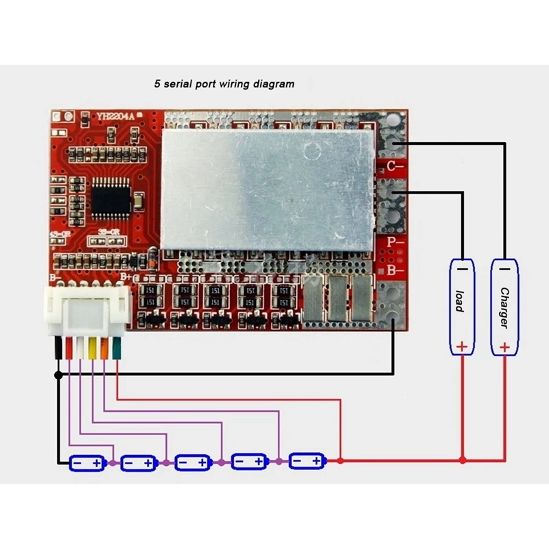 5S 50A BMS плата 3 7 V Защитная аккумулятора с балансом