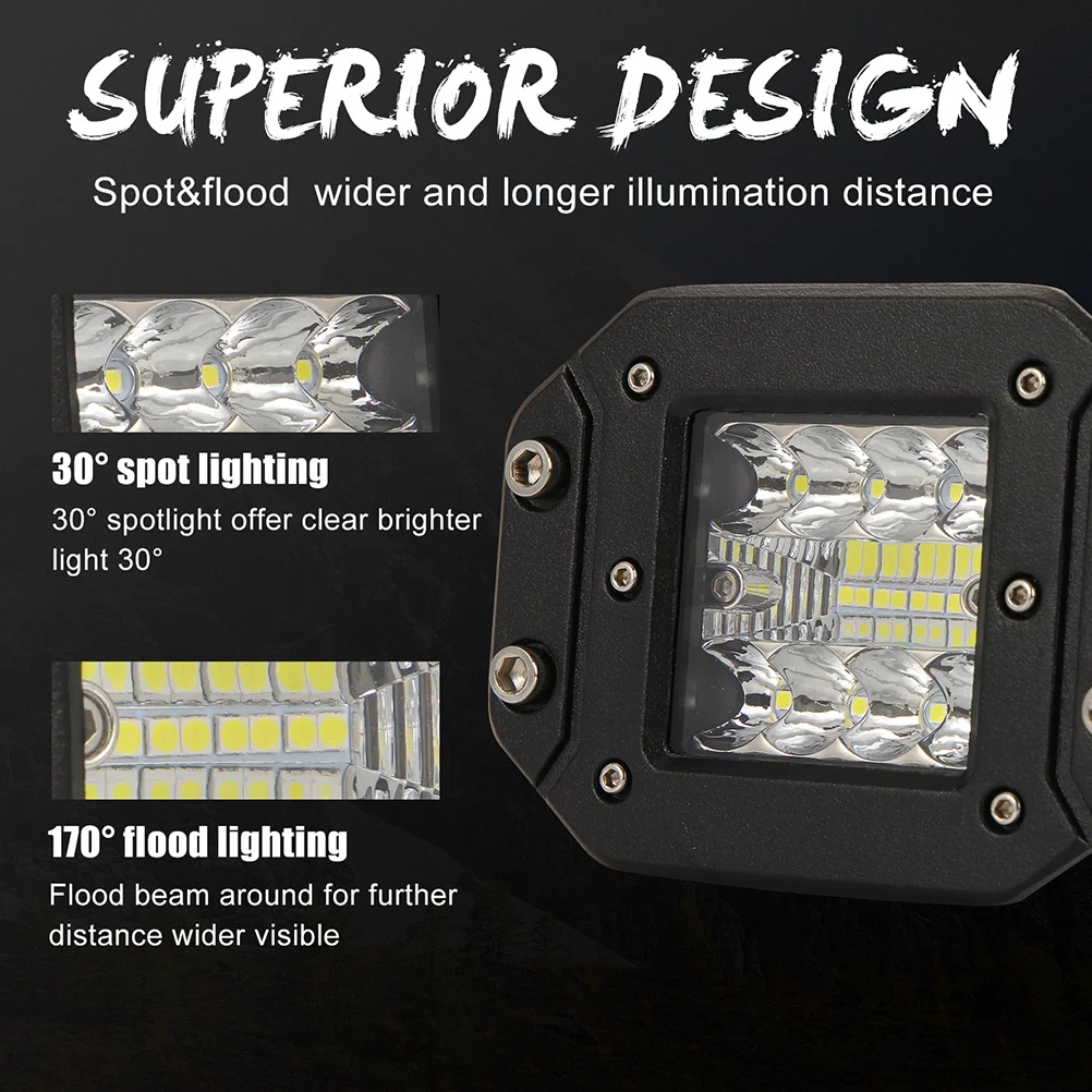 

Lights Car Light Led Boat Work Working Highlight Night Flashlight Outdoor Emergency Bumper Trailer Strobe Fog Waterproof Spot