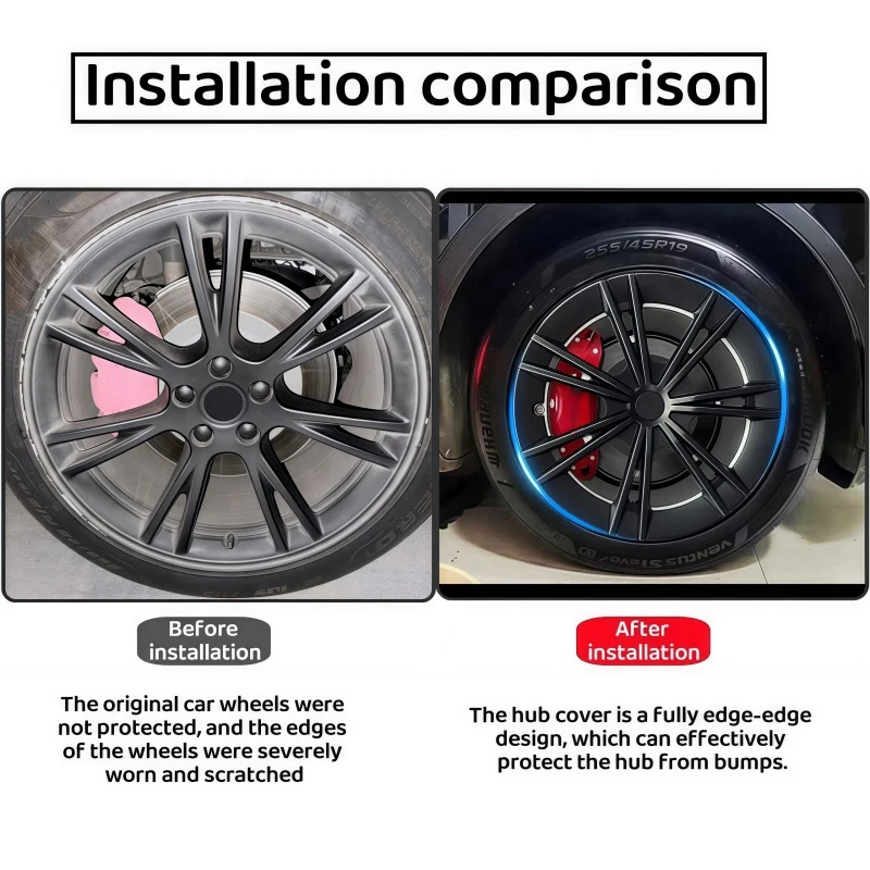 4 шт. сменная крышка ступицы 19-дюймовая автомобильная полная обода аксессуары для