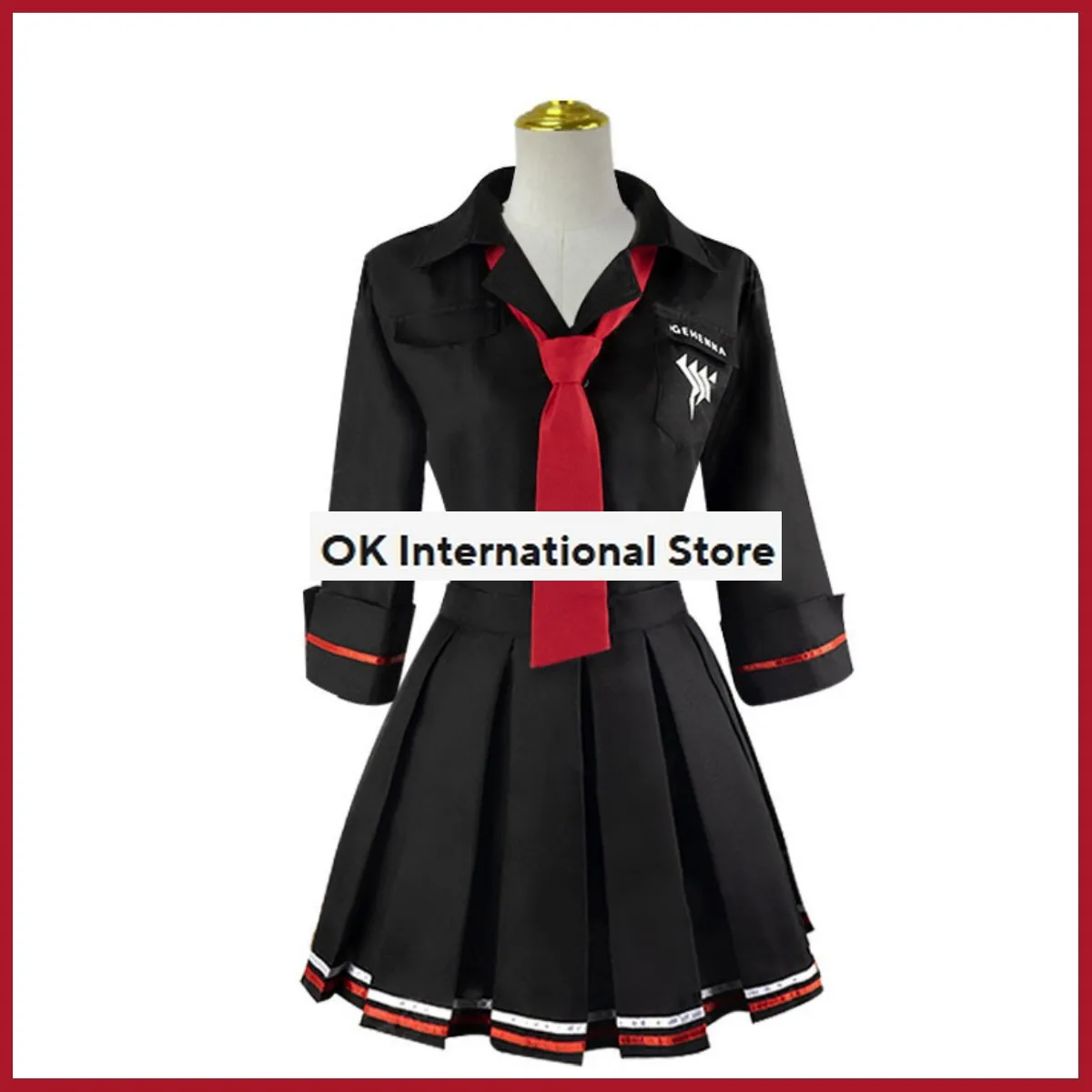 Костюм для косплея Ichiomi Erika из аниме игры Синий архив японская черная школьная
