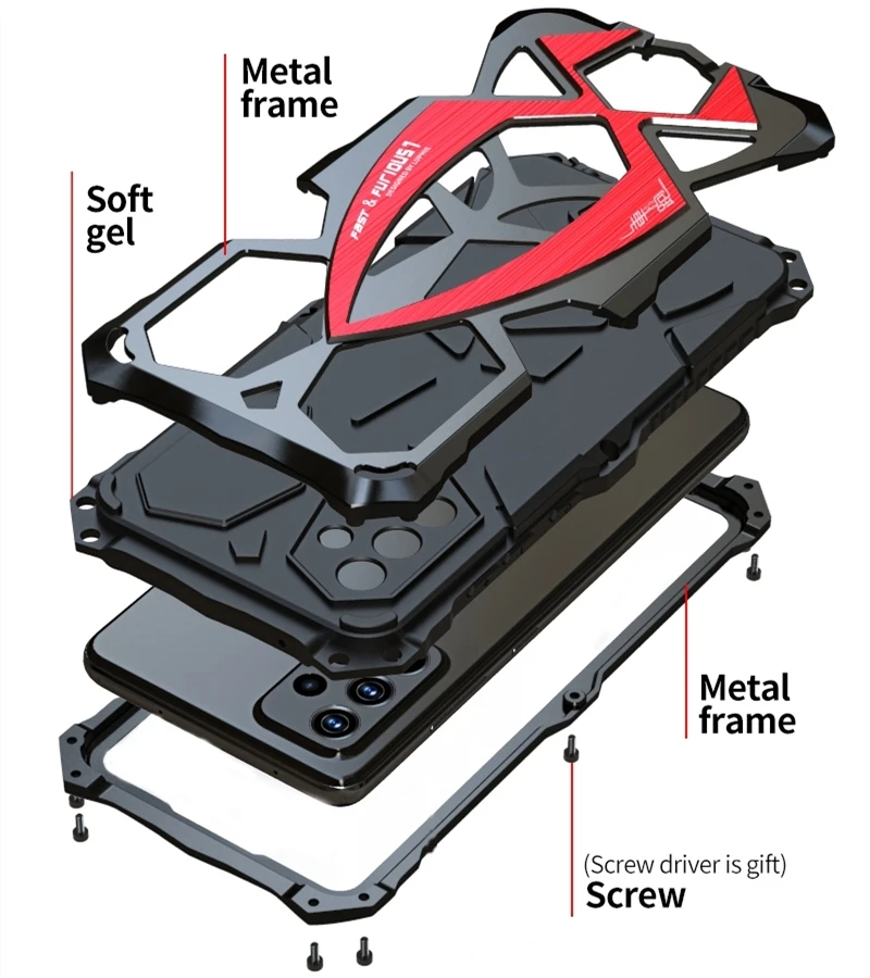 

Metal Heavy Duty Protection For Samsung Galaxy A52 A72 S21 FE 5G Case Cover Shockproof Luxury Phone Armor Coque Fundas Carcasa