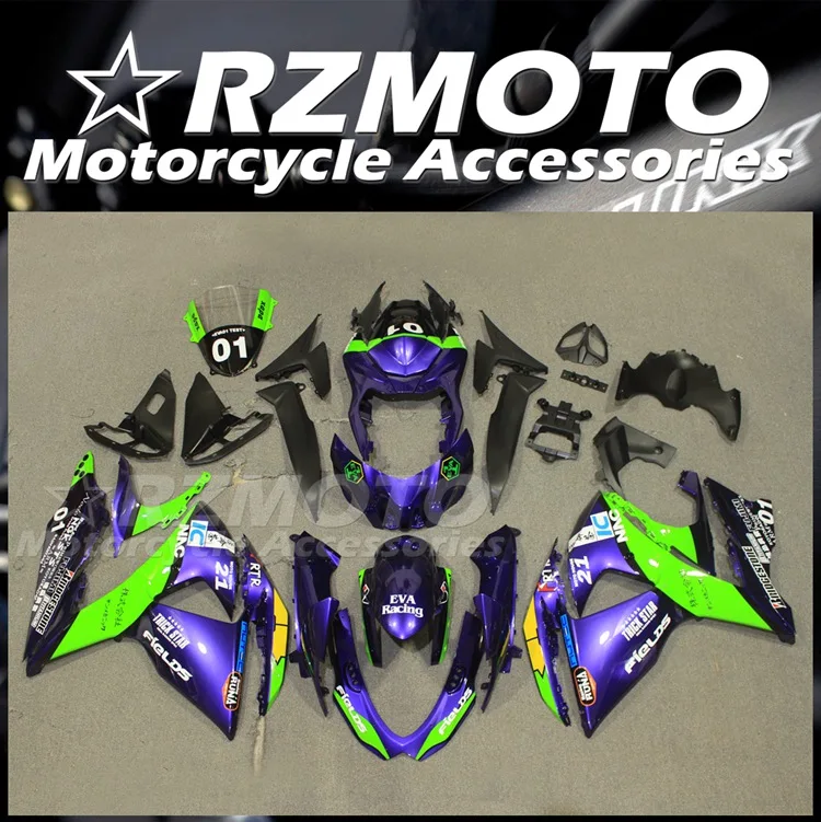 

Новый комплект обтекателей из АБС-пластика для мотоцикла, подходит для Suzuki GSX-R 1000 K9 2009 2010 2011 2012 2013 2014 2016 2015, комплект кузова фиолетового цвета