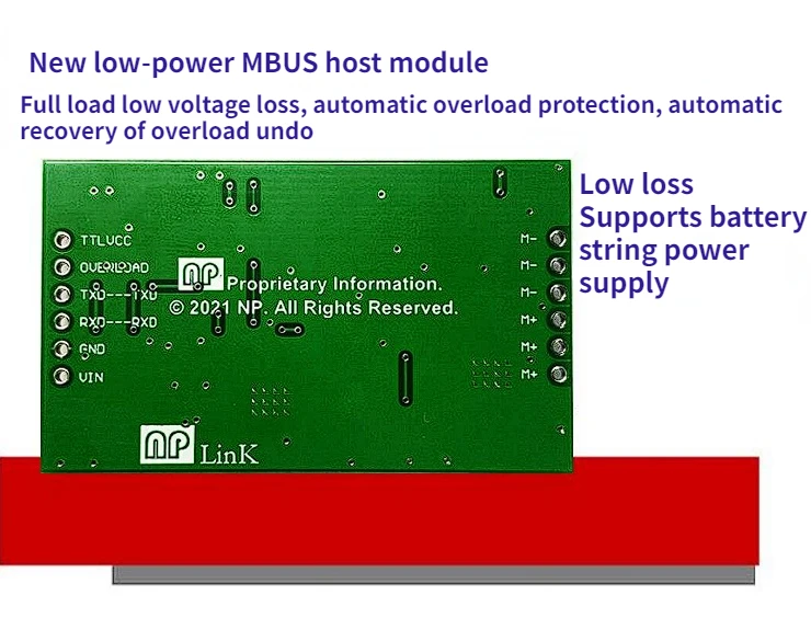 

Ultra-small Size TTL, UART Serial Port to MBUS Host, MBUS Meter Reading Module, with Short Circuit Protection