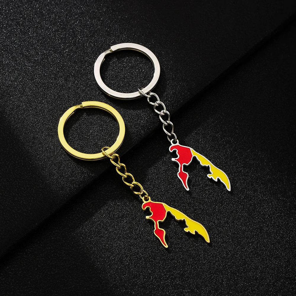 Лидер продаж на Amazon мужской и женский ретро-брелок из нержавеющей стали в