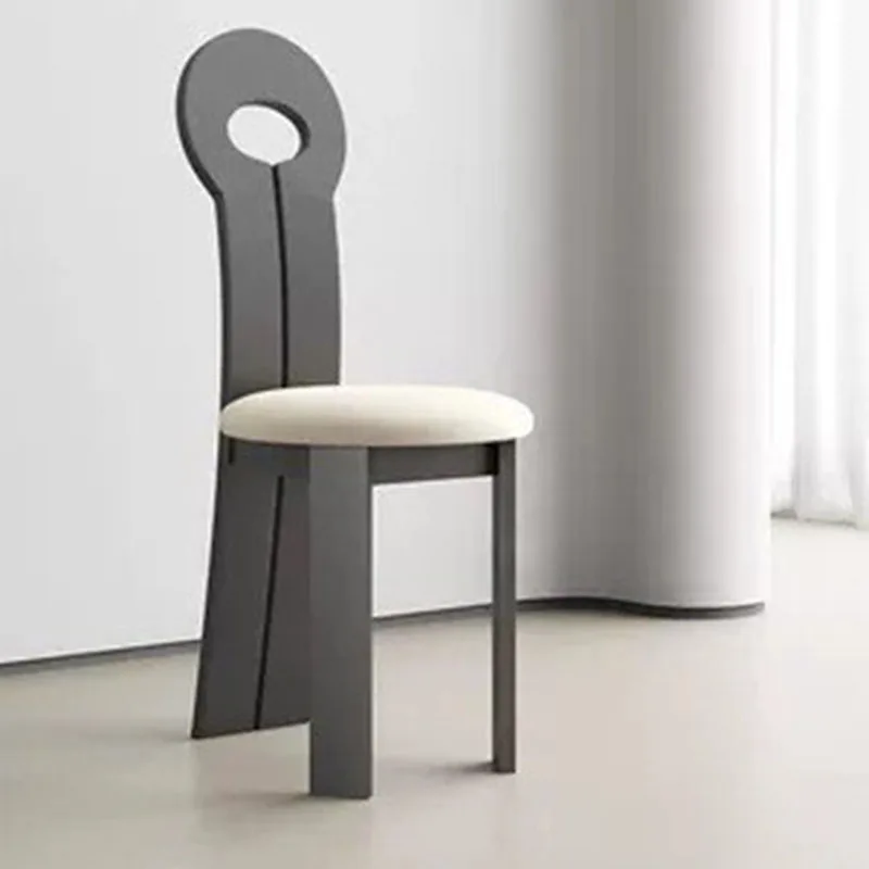 їдальні стільці з твердої деревини Ретро-розкішний дизайн для дому Nordic Проста