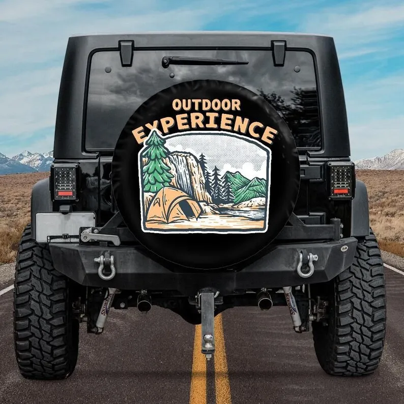 

Spare Tire COVER CAR, Outdoor Experience, Jeep Tire COVER CAR, Car accessories, Road Trip Accessories, Jeep Accessories
