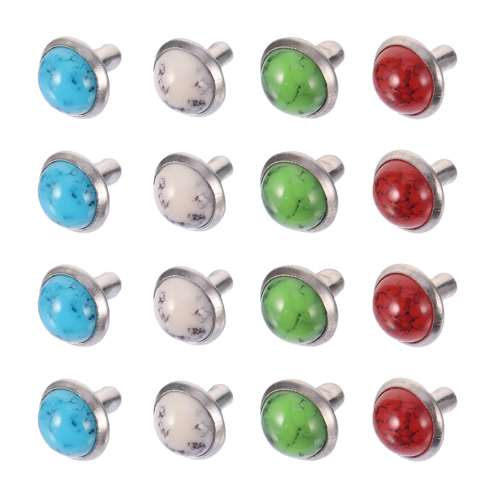

Turquoise Rivets Shoes Studs Belt Bag Garment Metal Rapid DIY Project Accessory