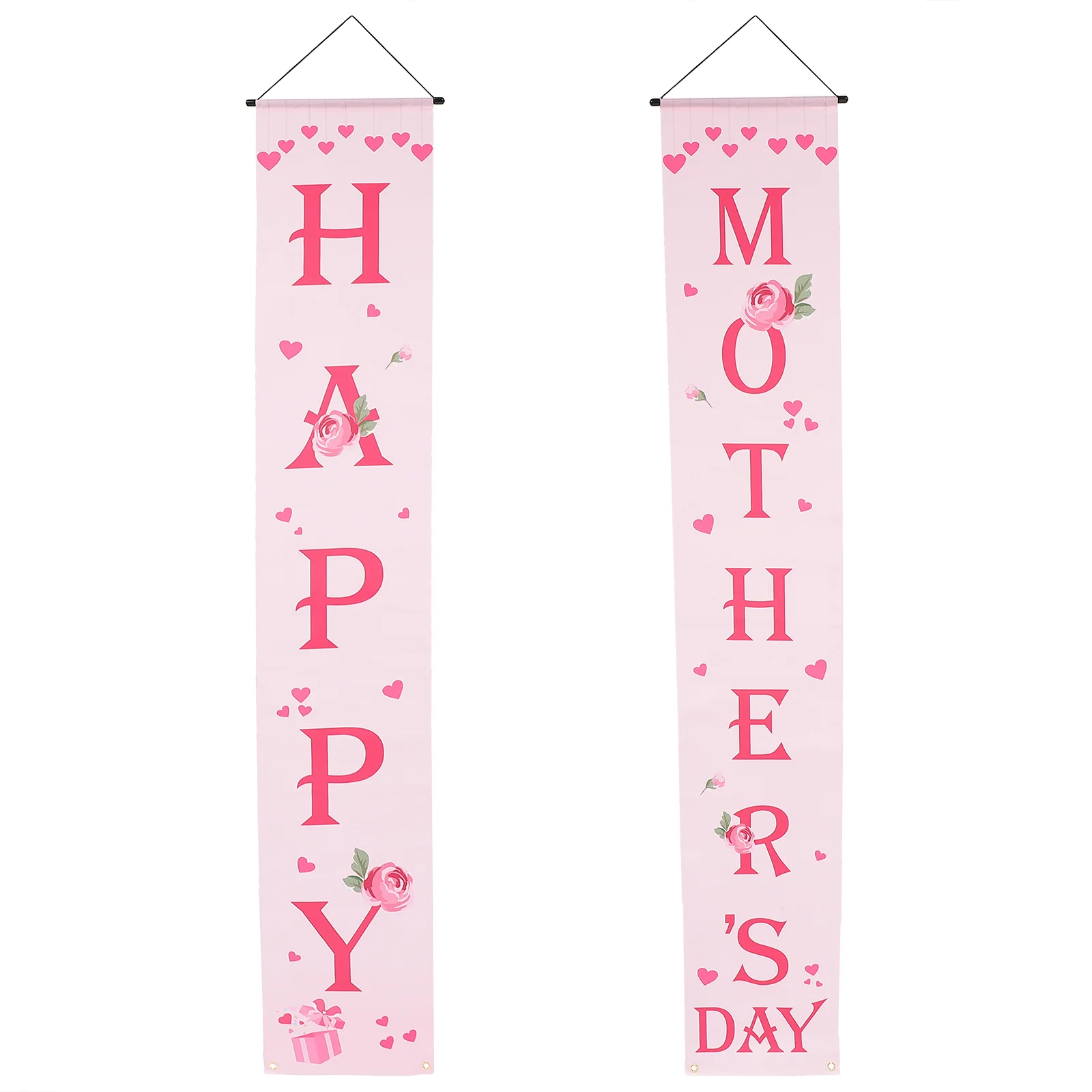 

Blush Curtains Mothers Day Door Sign Picture Gift Mothers Day Decorations Outdoor Sign Door Streamer Photo Mother's Day Couplet