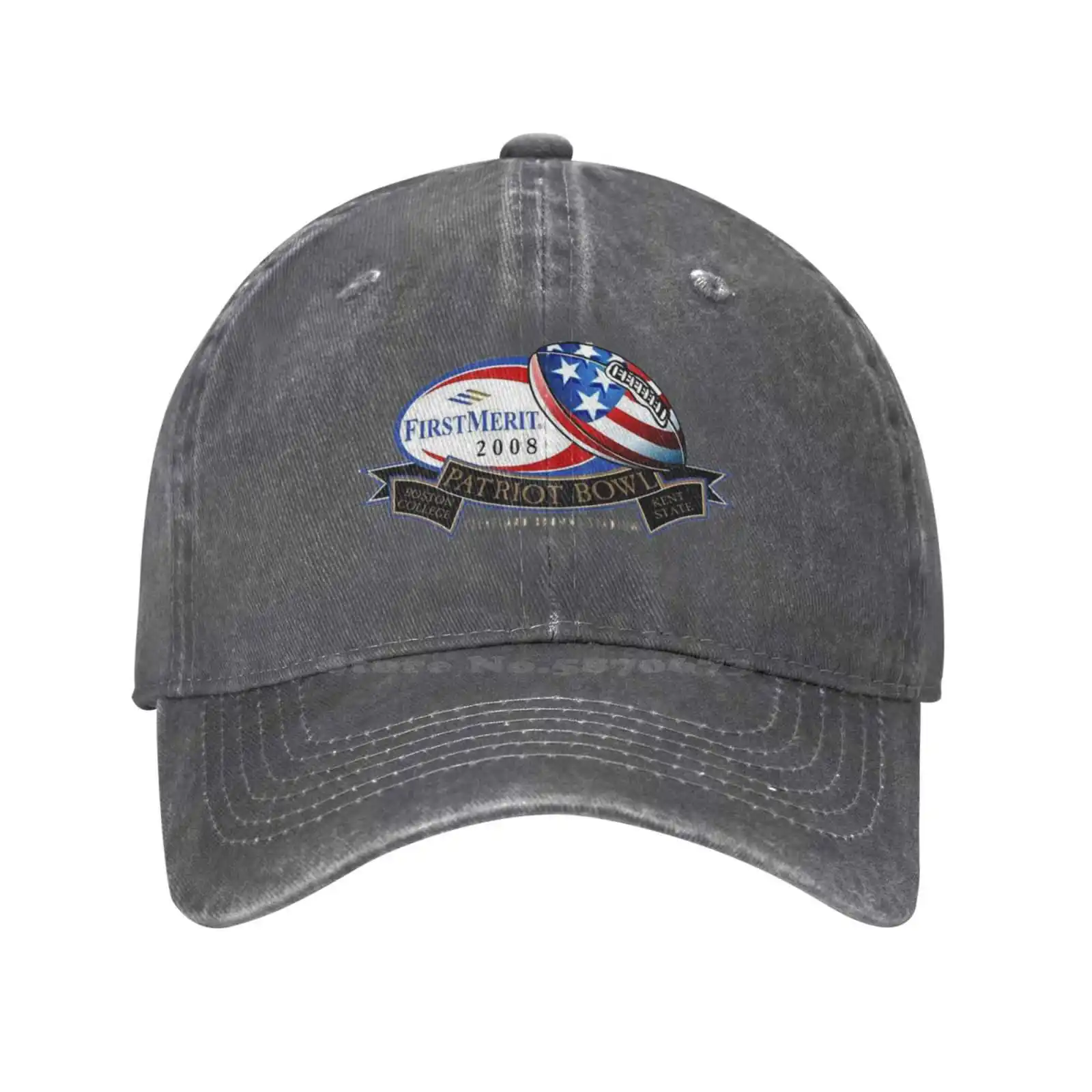 

Patriot Bowl Logo Print Graphic Casual Denim cap Knitted hat Baseball cap