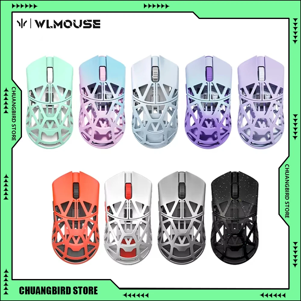 Мини-мышь Wanling Wlmouse Beast X Air легкий вес двухрежимные беспроводные игровые мыши из