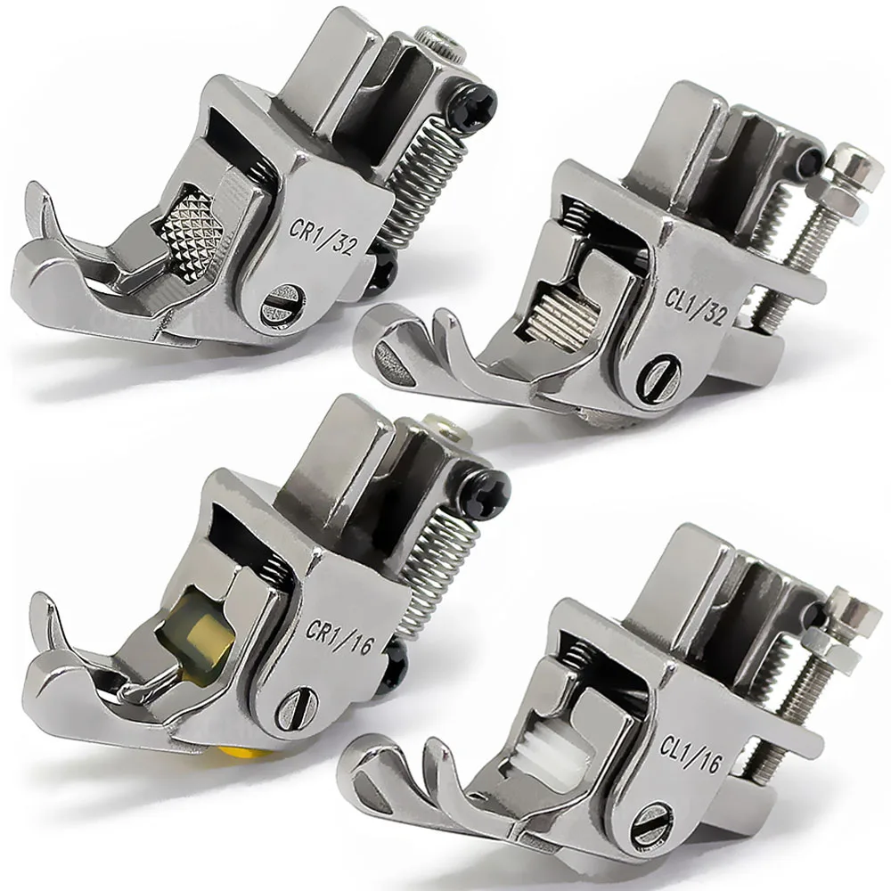 

CR1/16 CL1/16 CR1/32 CL1/32 Left / Right Roller Compensating Presser Foot With Wheel For Industrial Sewing Machine Accessories