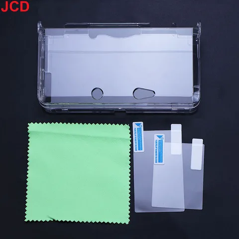 Пластиковый прозрачный кристаллический чехол JCD для 3DS 3DS XL/LL New 3DS New 3DS XL/LLConsole с защитной пленкой для экрана