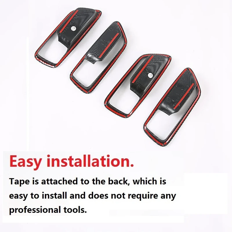 4 шт. декоративные накладки на внутреннюю дверную ручку для Toyota Corolla Cross 2020 2021