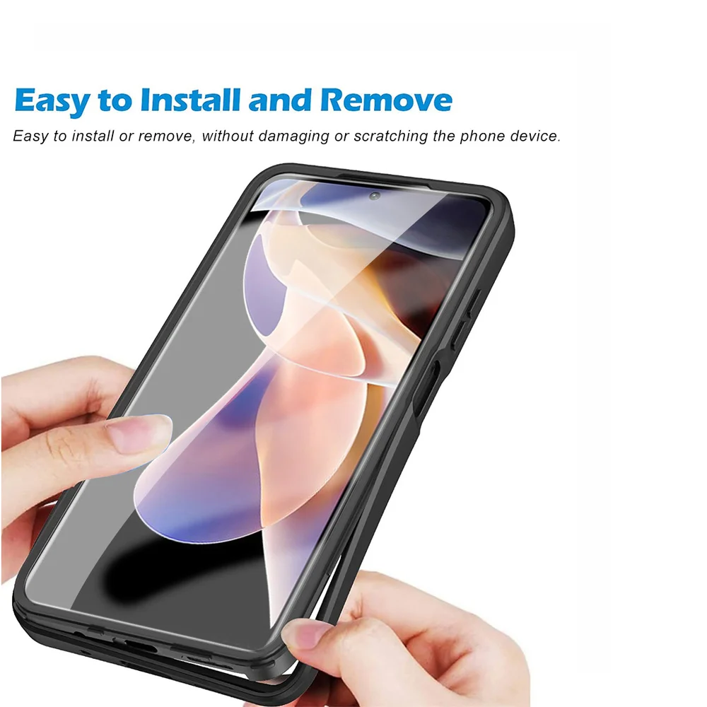 Противоударный чехол с полным покрытием 360 градусов для Xiaomi Redmi 10C 9A 9AT 9C NFC двойной