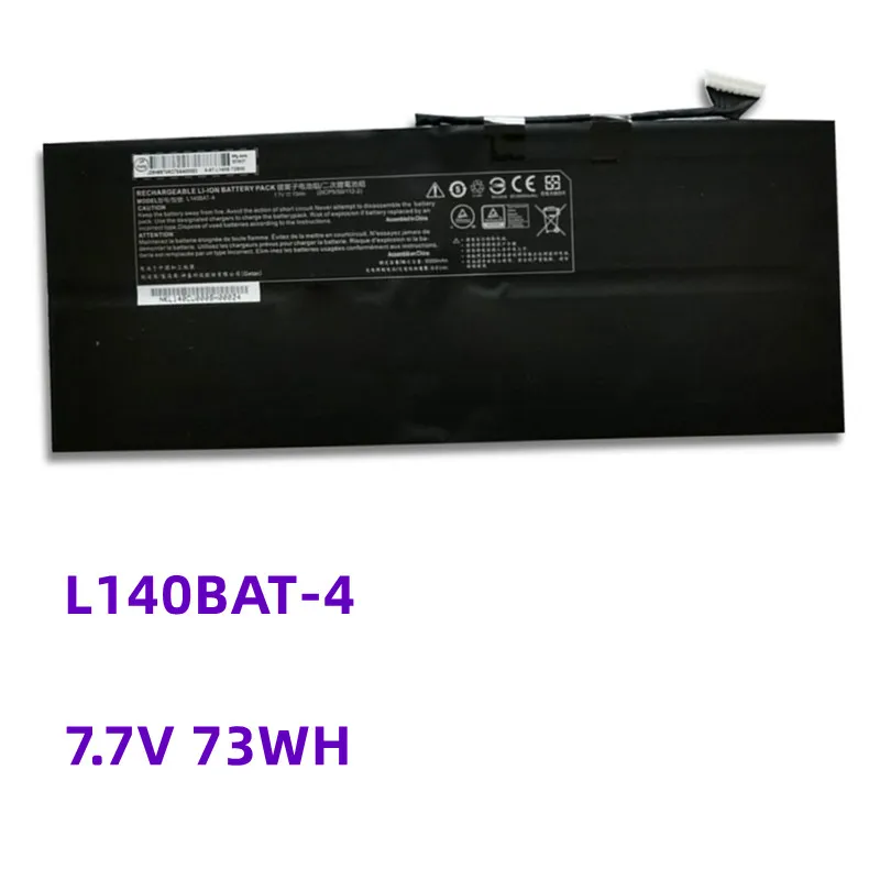 

New L140BAT-4 Battery For Clevo Schenker VIA 14 Wooking Jiasha ST Pro Laptop Battery 7.7V 73Wh/9350mAh