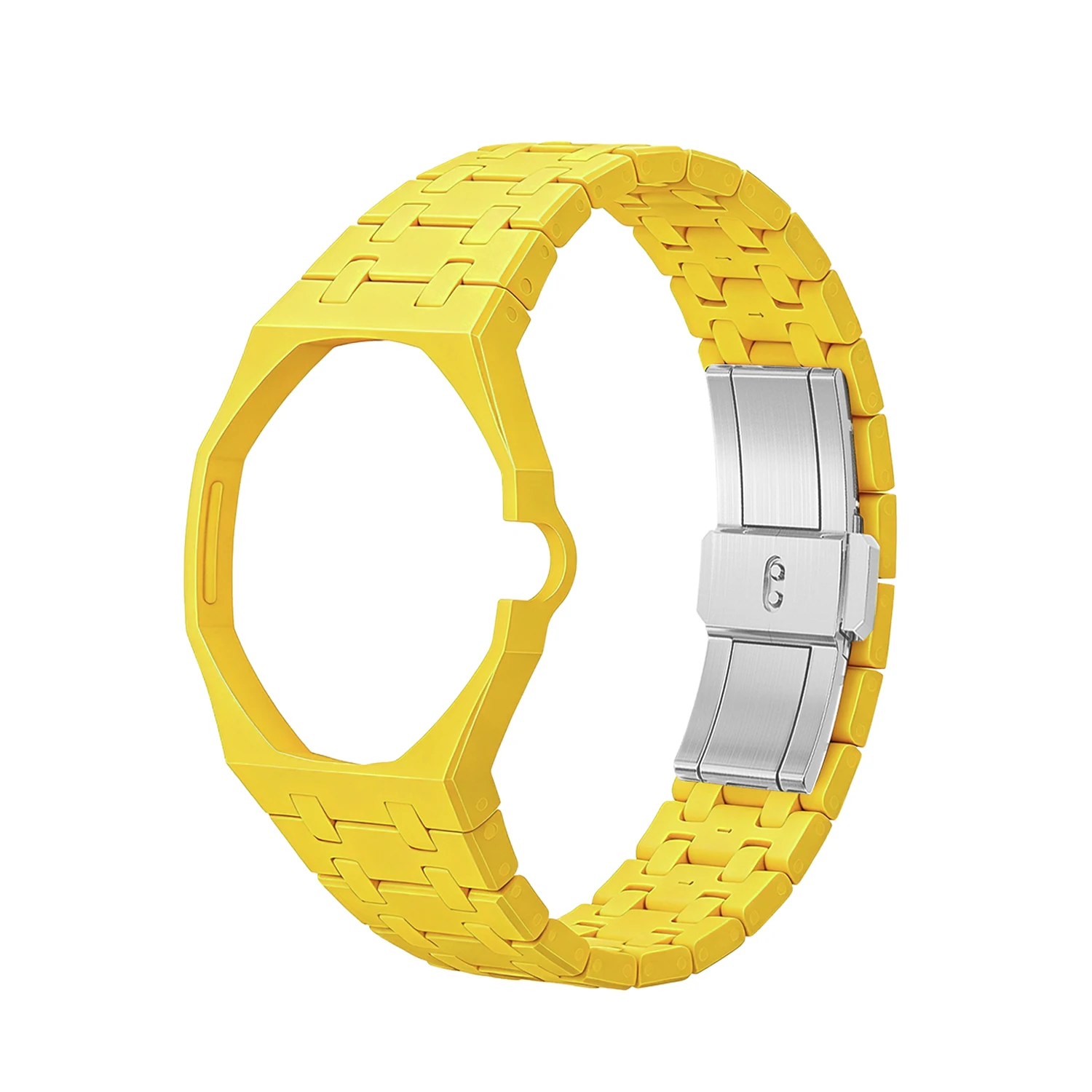 Фото Комплект для модификации часов Swatch x AP Royal Pop Bioceramic: корпус, ремешок, карманный механизм для замены браслета на наручный. №2