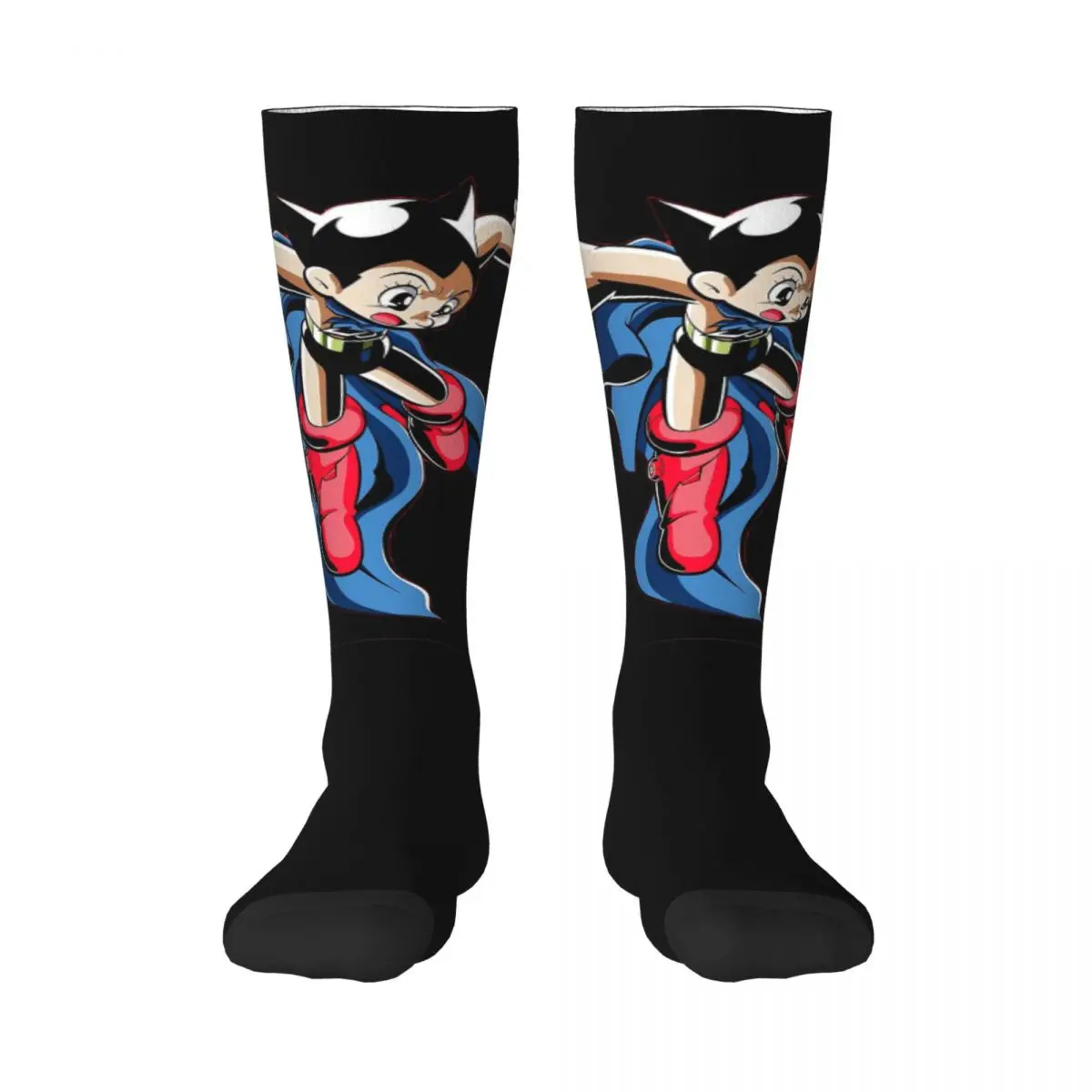 

Graphic Cool Tetsuwan Atom Anime Astro Boy 17 Adult Stockings High elasticity Retro Compression Socks Funny Novelty