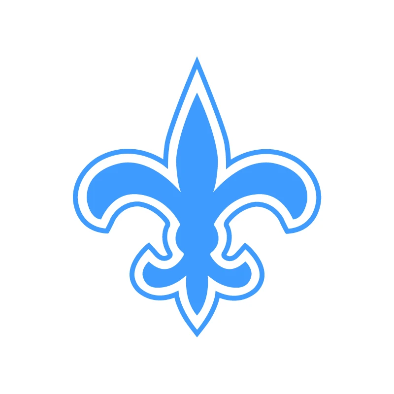 

Виниловая художественная наклейка Saints Fleur De Lis, декор окна автомобиля, Quebec Scout Flower Symbol, наклейки для ноутбука Apple Macbook Pro/Air