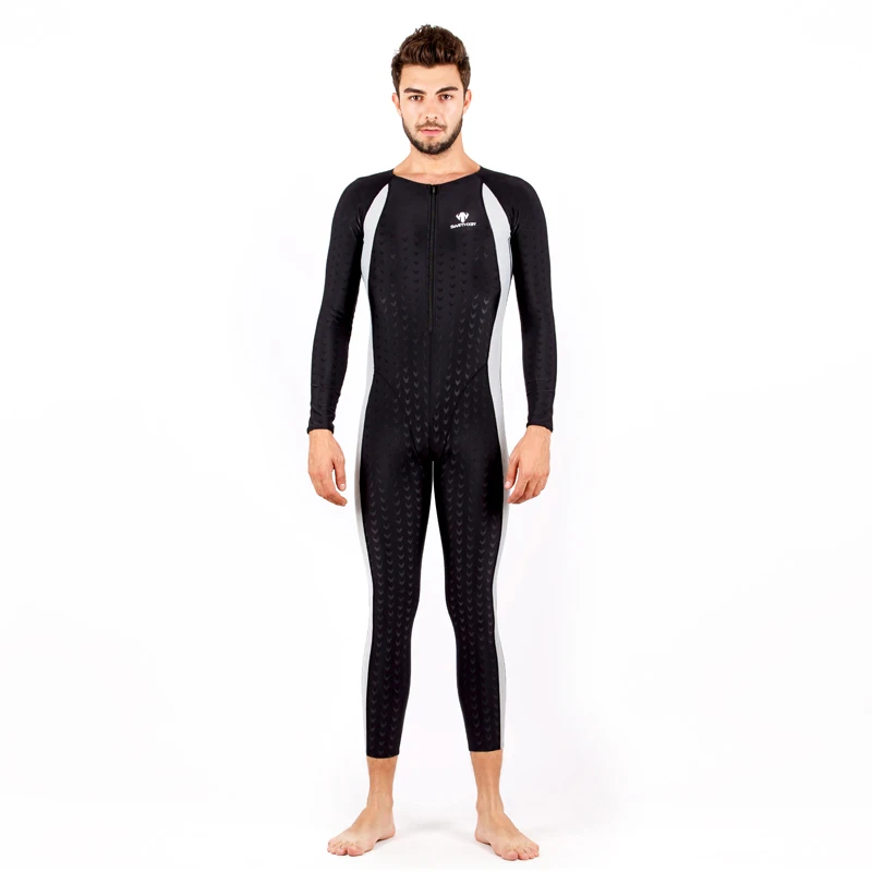 UPF 50+ Lycra Rash Guard Women Men Full Body One Piece Swimwear Sun Protection Long Sleeve Quick Dry Wetsuit Beach Diving Suit