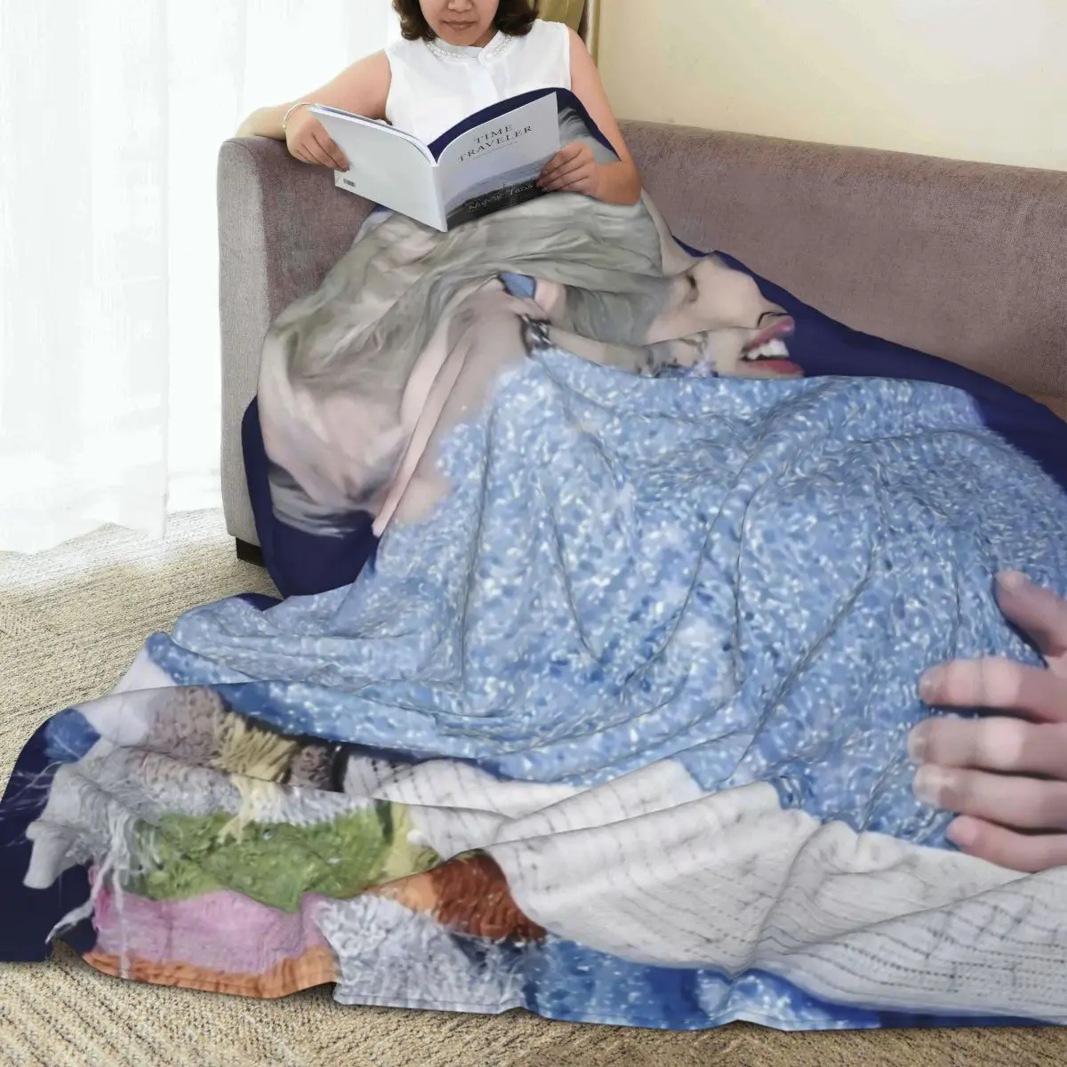 BKPP одеяло из полипропилена на клетовой основе с защитой от пиллинга мягкое