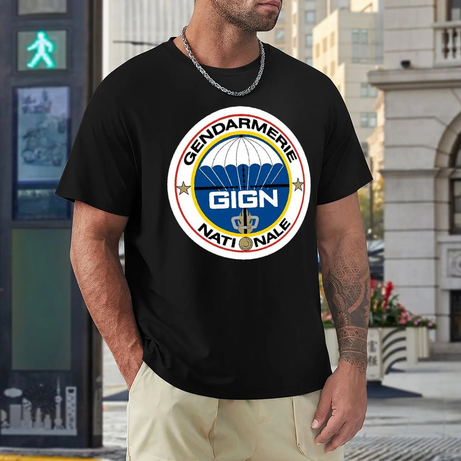 

Top Quality National Gendarmerie Intervention Group GIGN (France) T-shirts High Quality Fitness Eur Size