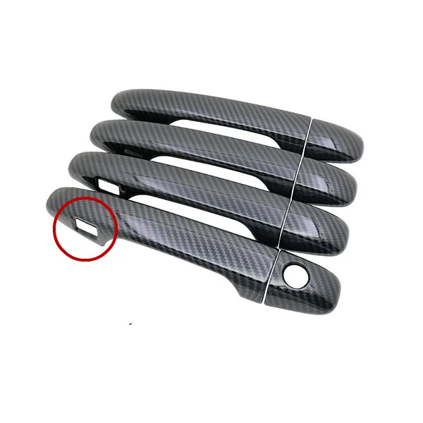 

Для Toyota Prius V Prius 40 ZVW40 ZVW41 Grand Prius+ 2012-2019 углеродное волокно, крышка дверной ручки автомобиля, накладка, накладка, стиль